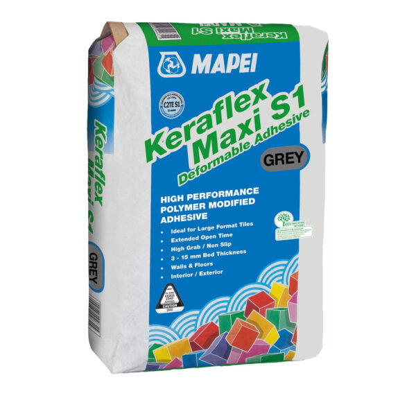 Mapei Keraflex Maxi S1 Grey Polymer Modifed Tile Adhesive 20kg